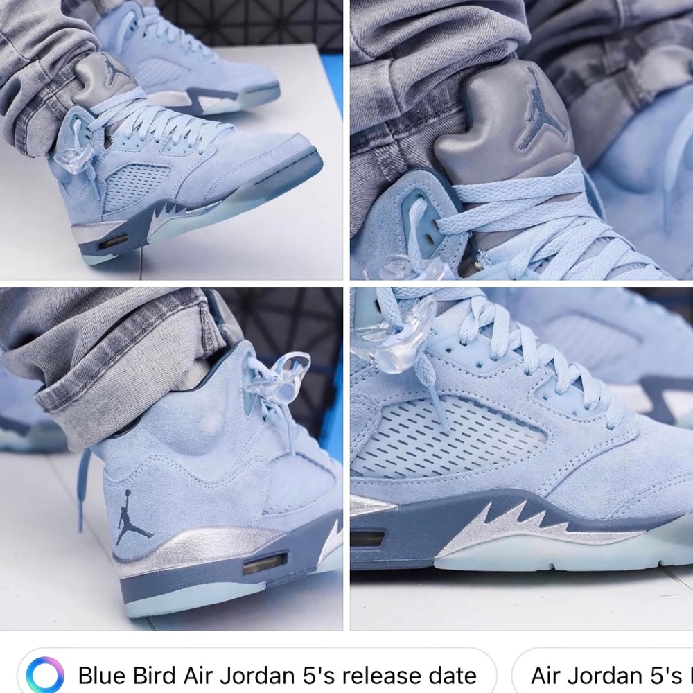 Air Jordan 5 Blue Sneakers